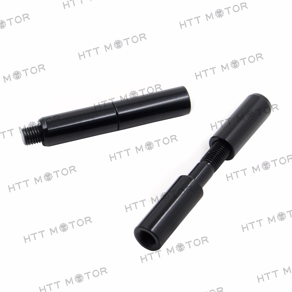 HTTMT Black 2″ Mirror Extensions Kit for Harley Softail Sportster Dyna Touring