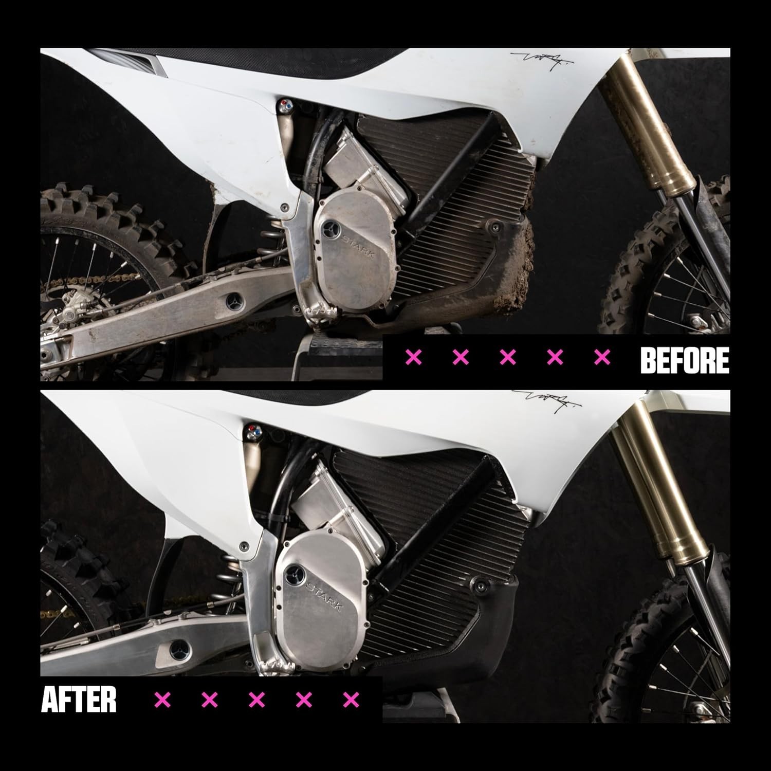Eco-Friendly Nano-Tech Motorcycle Cleaning Spray 1 Liter with Rose Scent