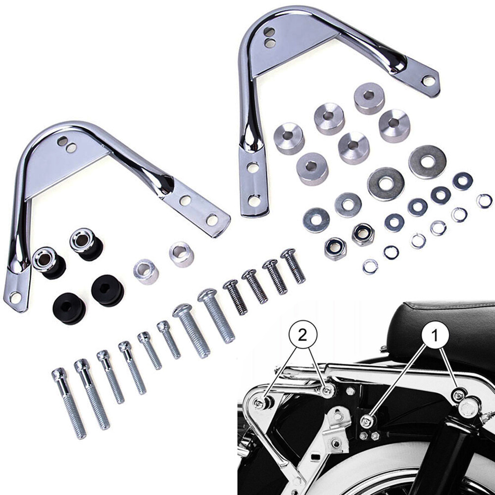 For 97-08 Harley Touring Quick Release Backrest Sissy Bar Docking Hardware Kits