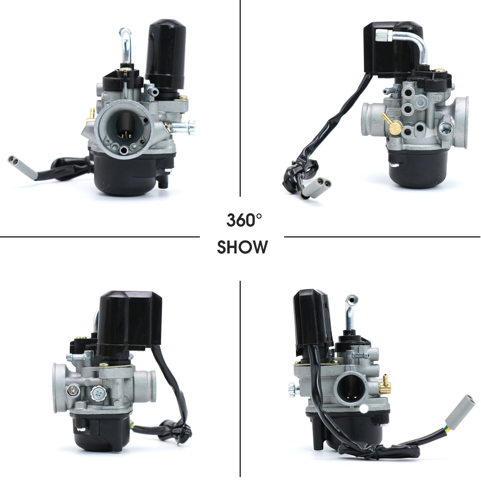 DELLORTO PHVA 17.5ED Carburetor 17.5mm w/E-Choke for PIAGGIO VESPA 50cc Scooter