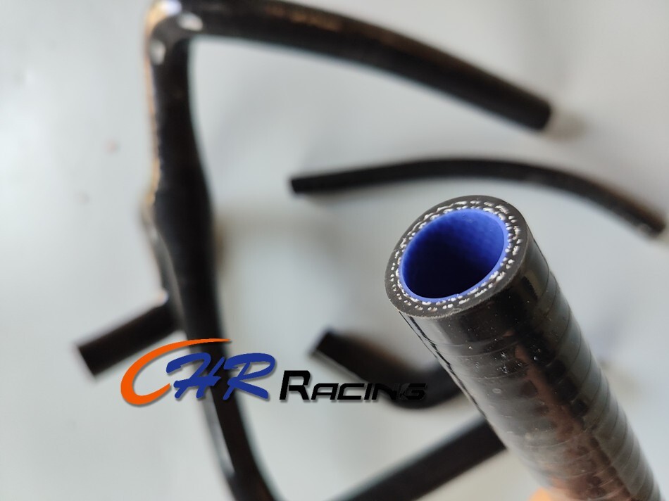 Black Silicone Radiator Hose For Honda CR250R 2002-2008 2003 2004 2005 2006 2007