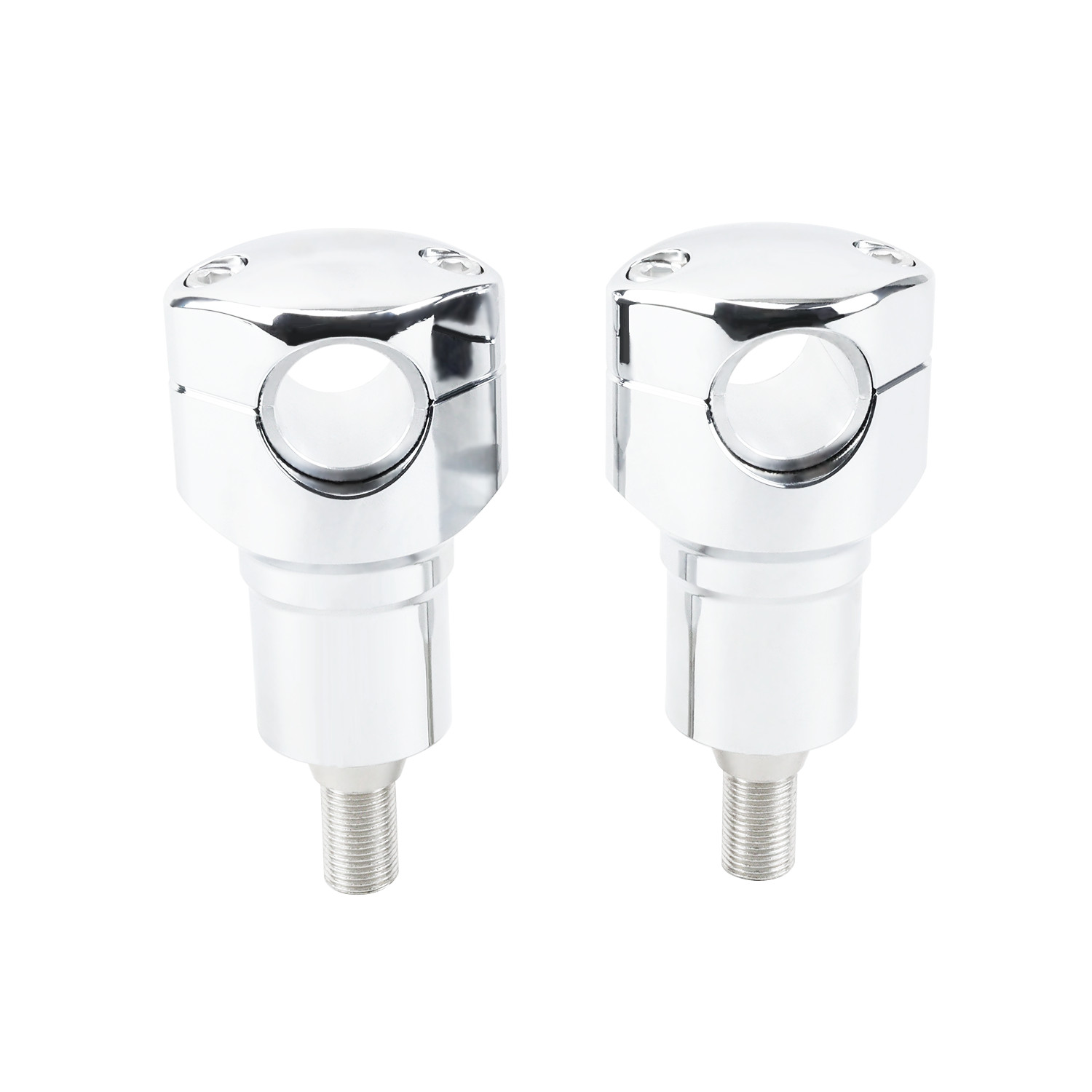 3″ Tall Chrome Risers Clamp for Harley Softail Springer Cross Bones FLSTS FXSTS