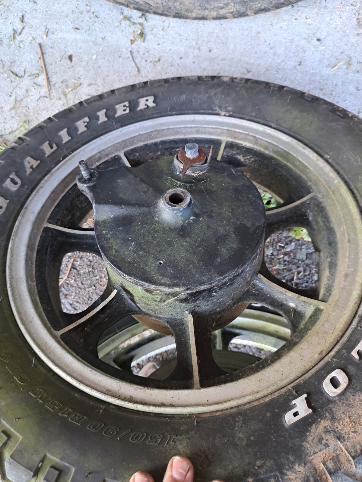 1986 – 2006 KAWASAKI VULCAN 750 VN750 OEM REAR WHEEL BACK RIM STRAIGHT 15×3.5
