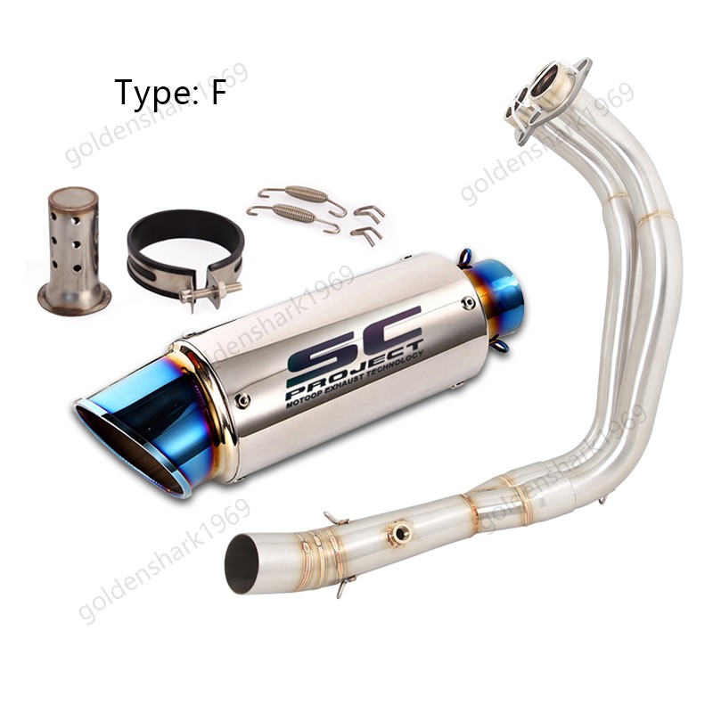 For Yamaha YZF R7 MT-07 2014-2025 Complete Exhaust System Header 51mm Mufflers