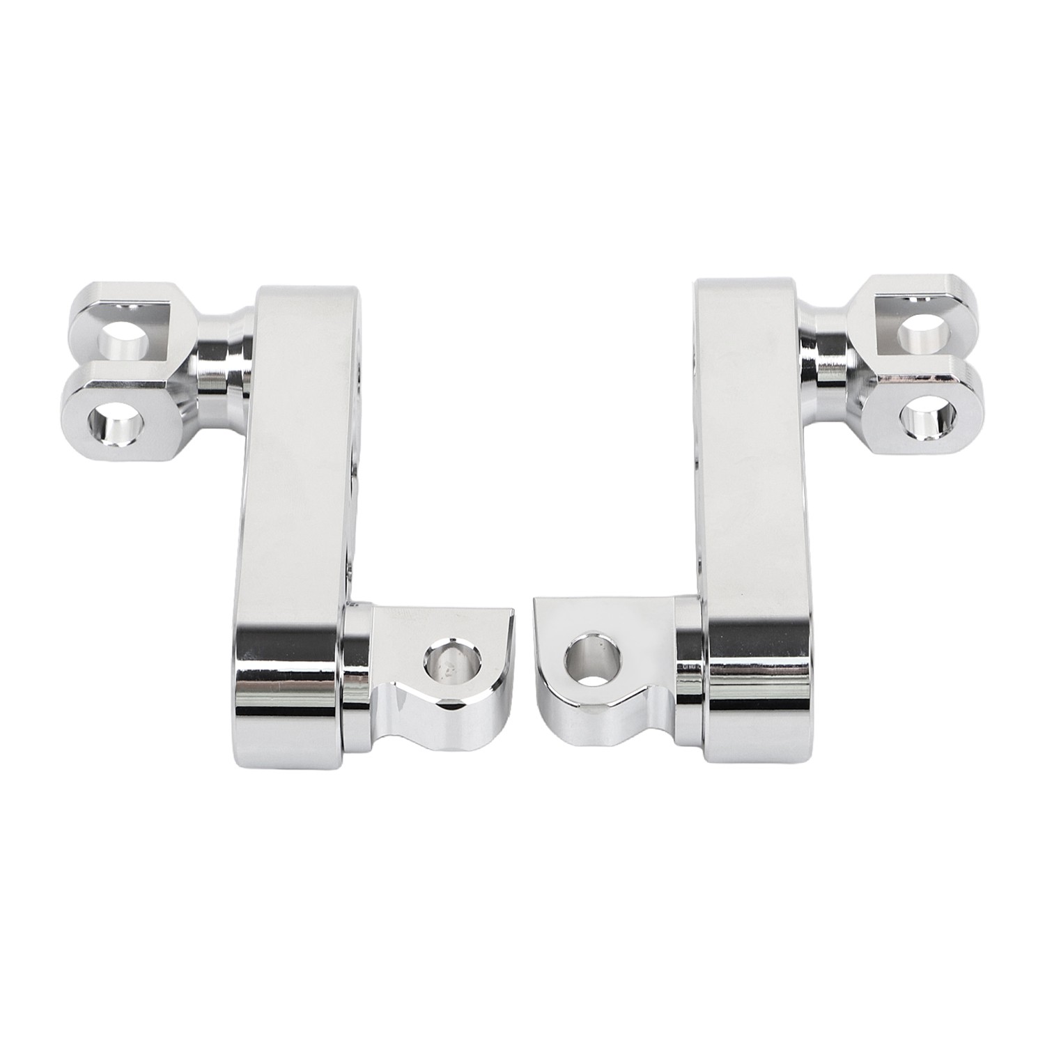 Chrome Foot Peg Extensions Mount For Harley Dyna Wide Glide FXDWG Fat Bob FXDF