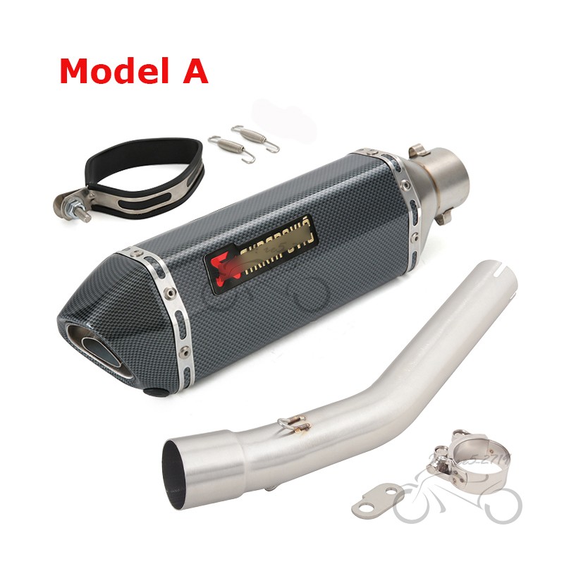 Tenere 700 2019-2025 for Yamaha XTZ07 Exhaust Mid Tail Pipe Slip on Muffler Tips
