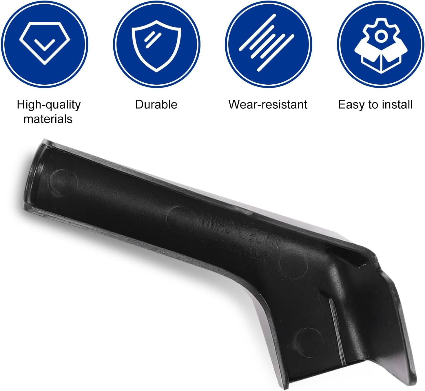 4PCS Universal RV Rain Gutter Spouts, 4.6×1.4, Left and Right Side (Color: Black