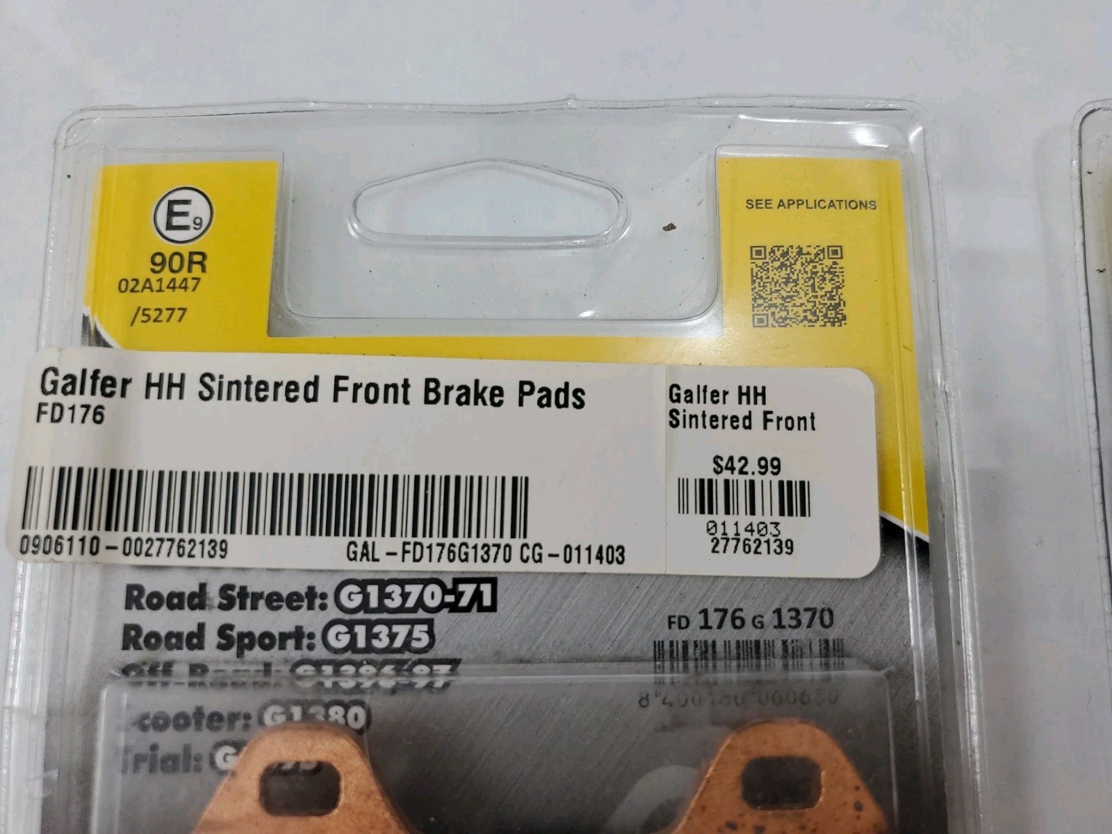 Galfer Brakes – FD176G1375 – HH Sintered Brake Pads