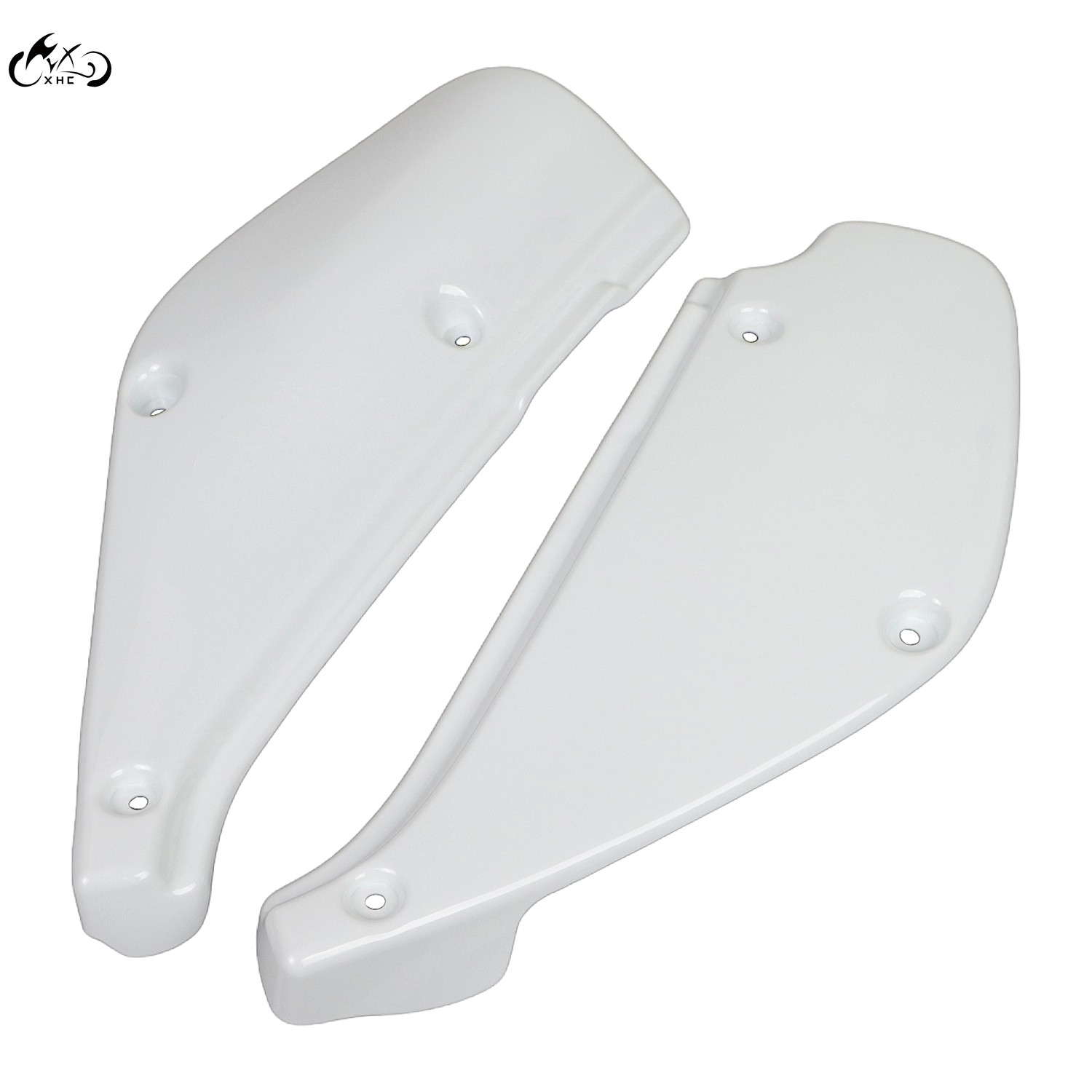 White Left & Right Side Panel Plates Covers Kit For Honda XR80R XR100R 1988-2000