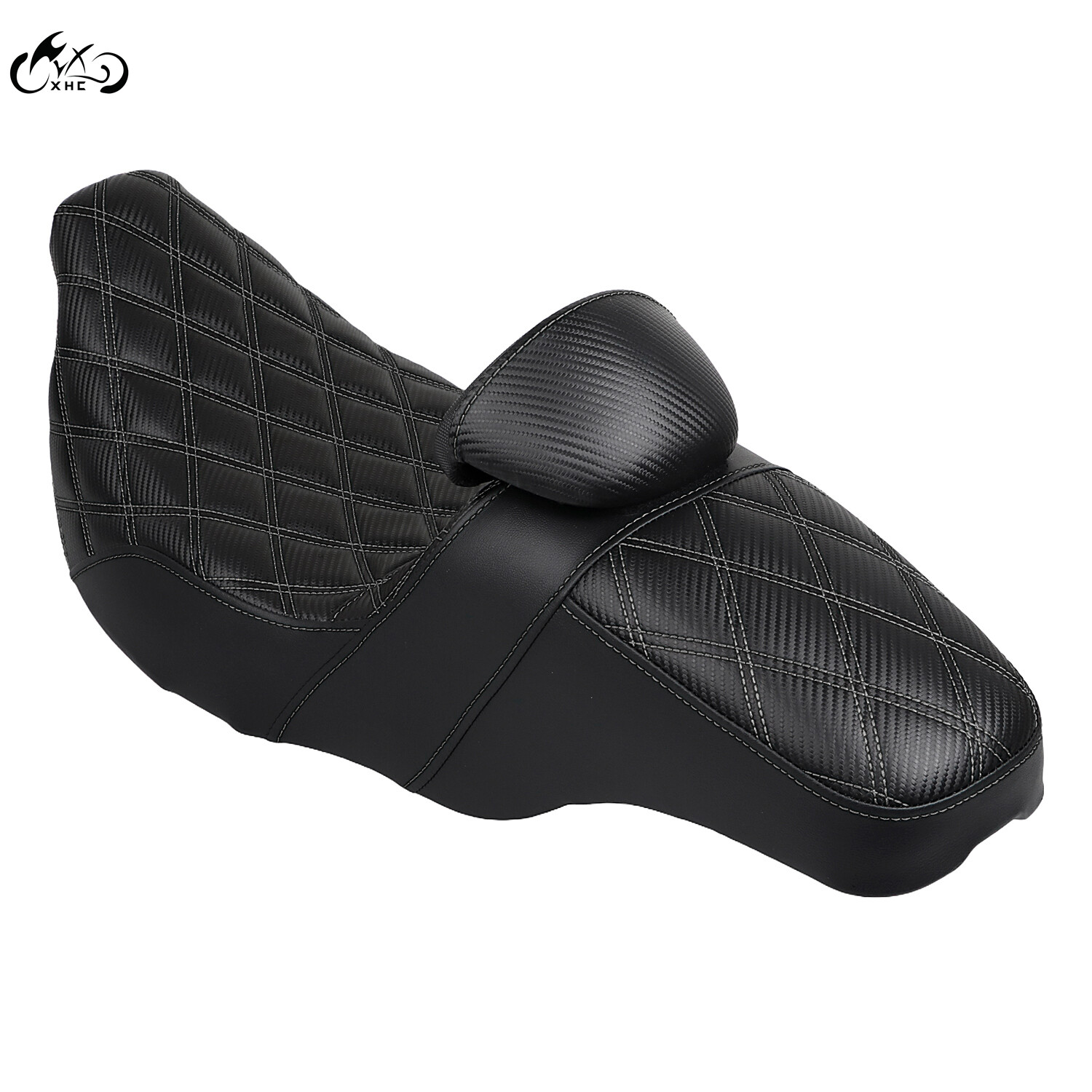 Step Up Passenger Driver Seat w/ Backrest For Harley Electra Street Road Glide