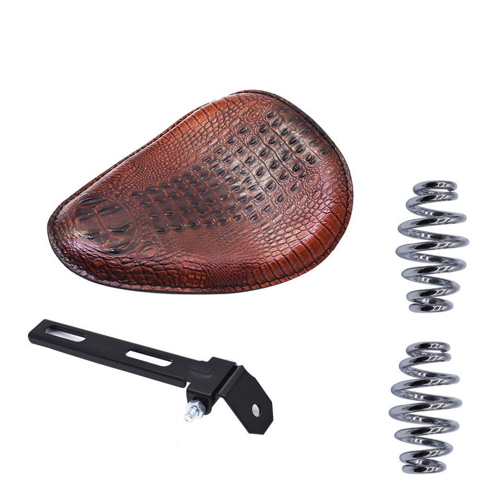 Motorcycle Soft Leather Seat Spring Solo Bracket For Honda Bobber Chopper