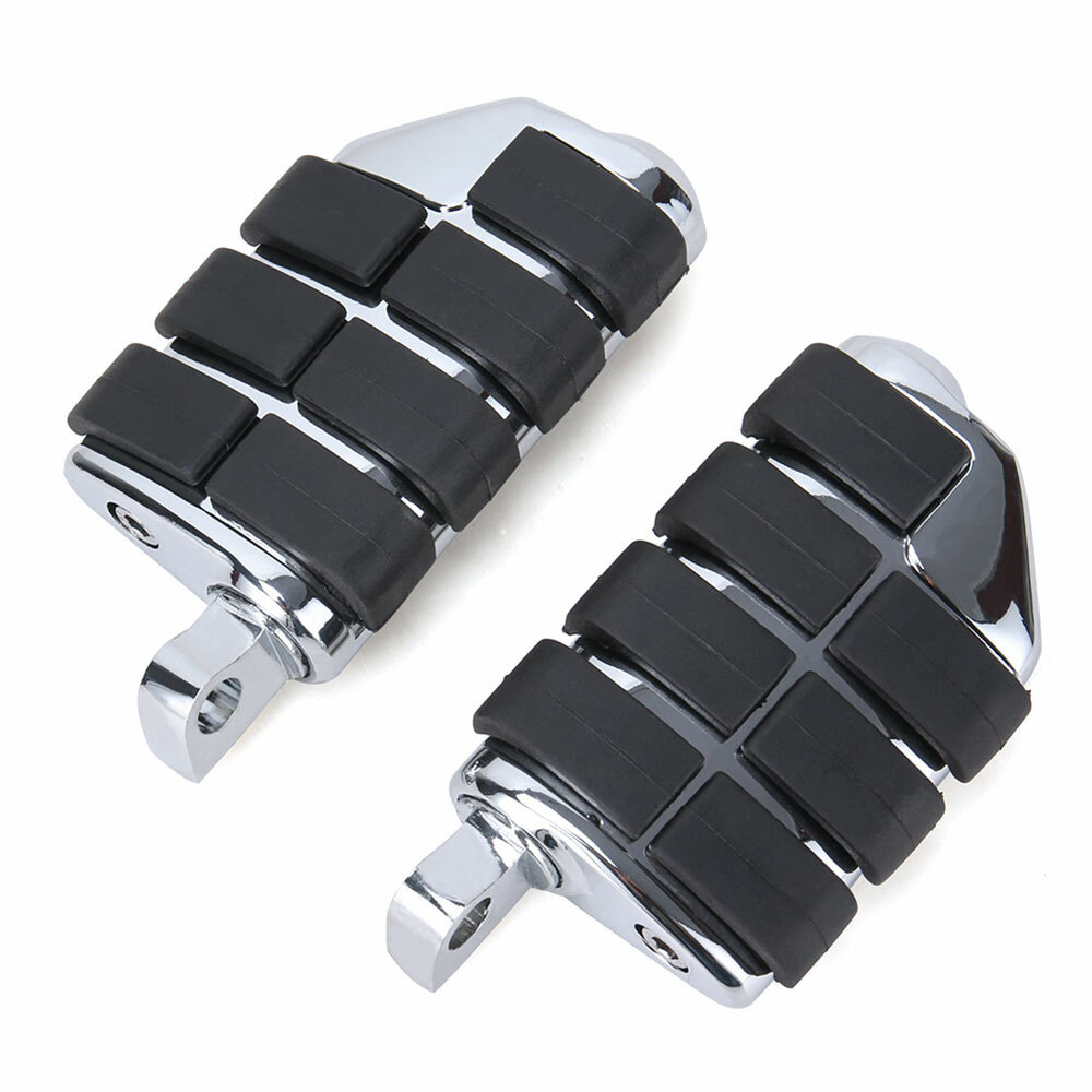 Pair Male Mount Foot Pegs Footrests For Harley Touring Softail Dyna Sportster XL