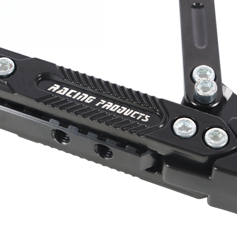 Motorcycle Black CNC Adjustable Metal Side Kickstand Foot Support Bracket