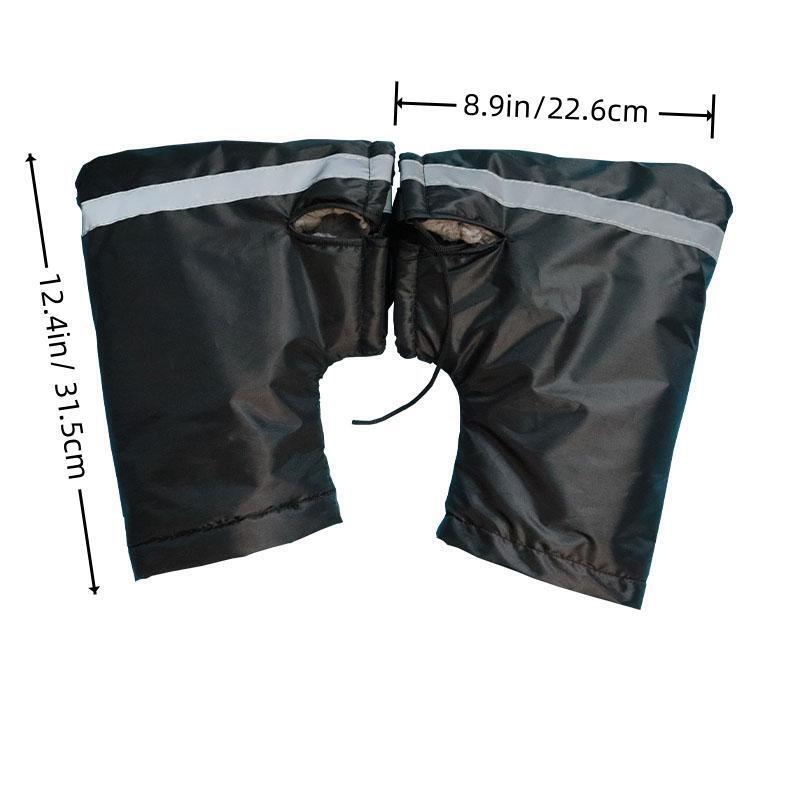 Pair Motorcycle Grip Gloves Handlebar Muff Winter Warmer Thermal Cover Gloves