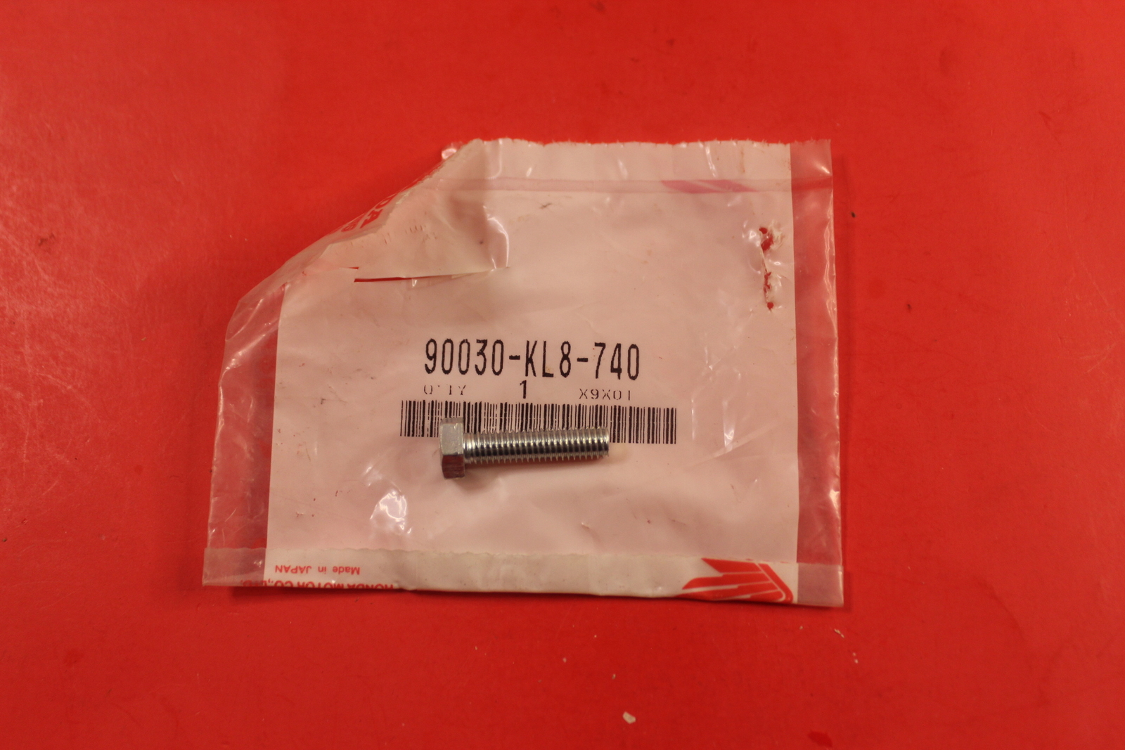 NOS OEM HONDA HEX BOLT 6X25 #90030-KL8-740