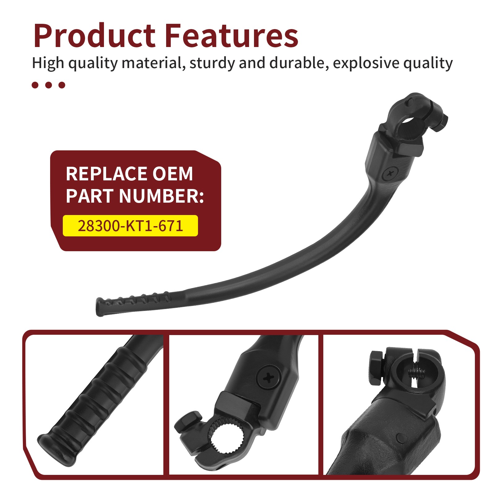 Kick Starter Lever For Honda XR250R 1987-1995 XR250L 1991-1996 # 28300-KT1-671