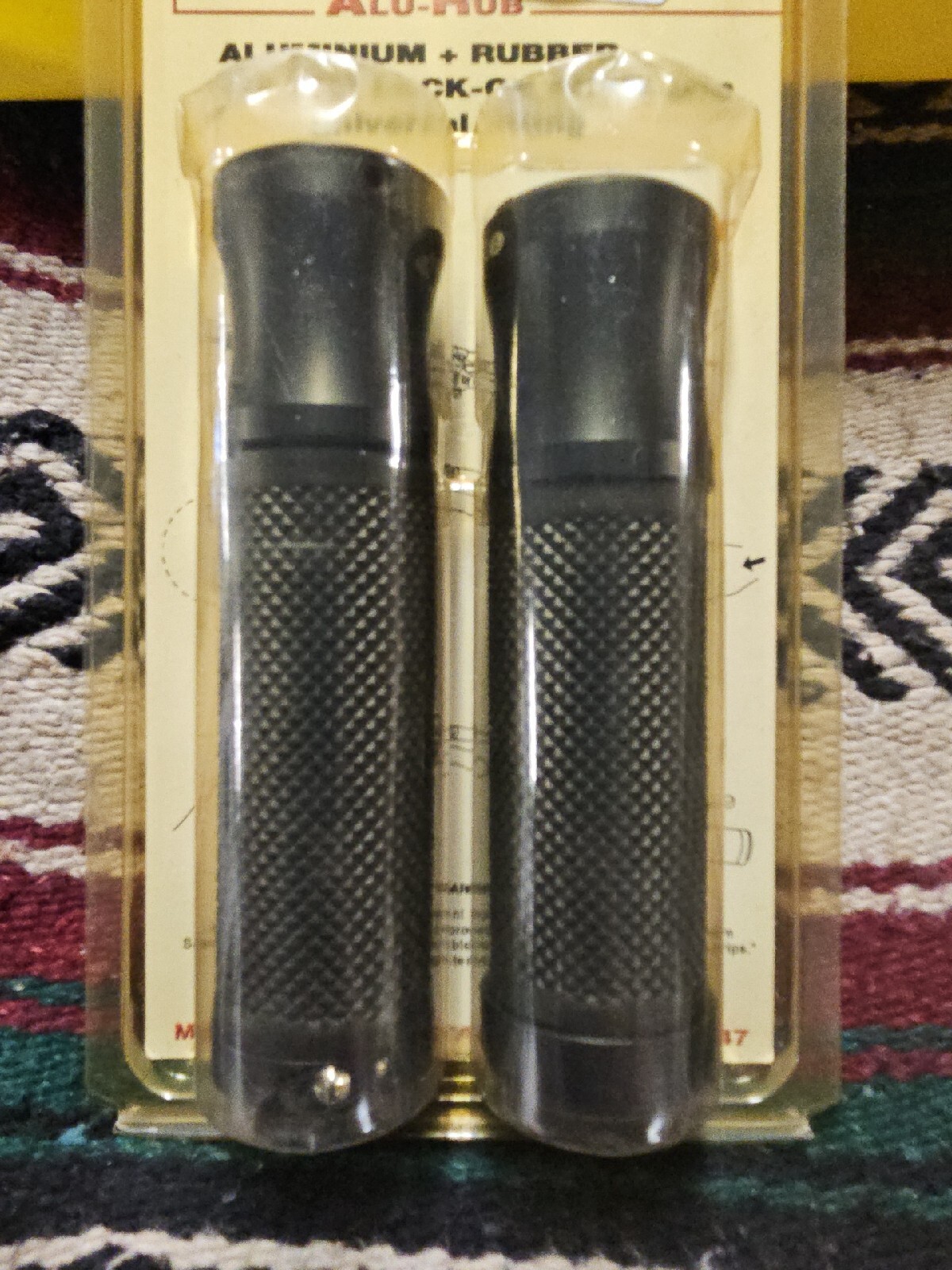 Ariete Alu-rub Black Knurled Grips