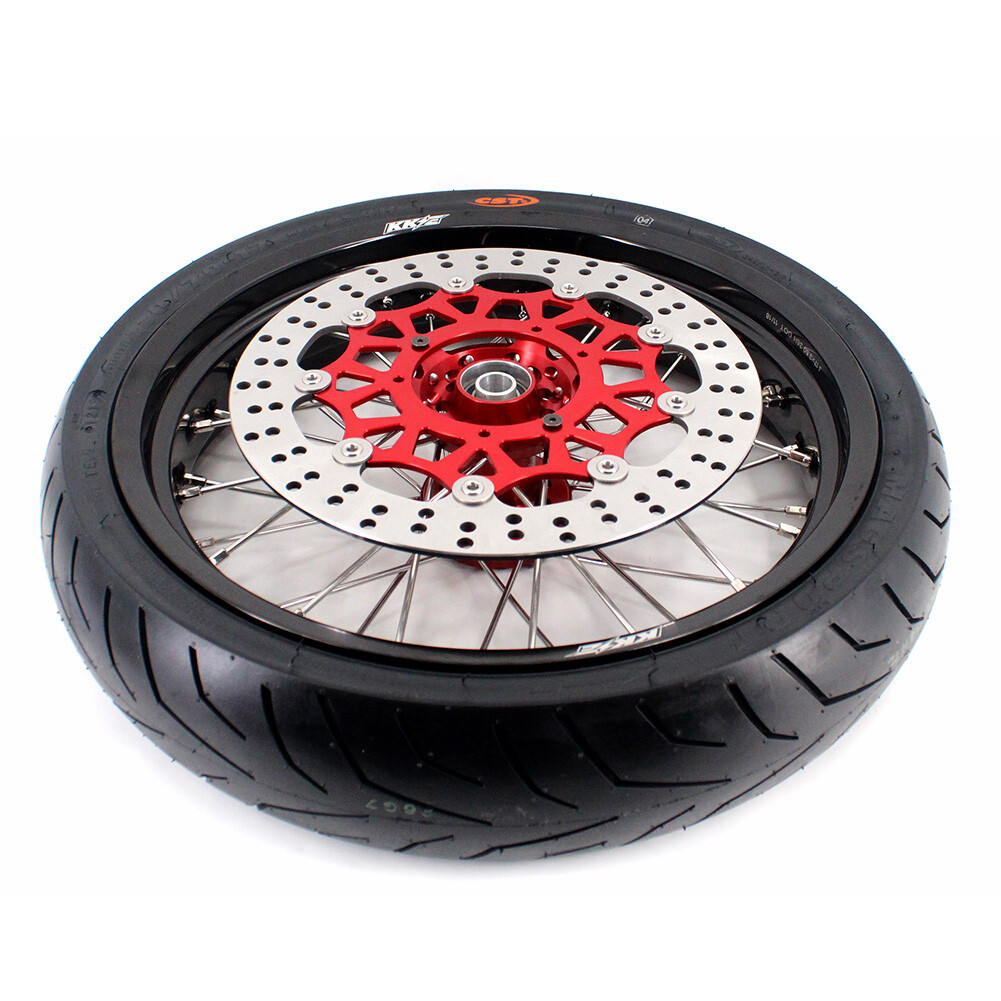 KKE 17”inch Supermotard Wheels Fit Honda CRF250X 2004/ CRF450X 05-18 CST Tyres