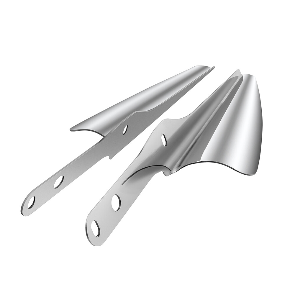 Chrome Front Fork Mount Wind Deflector For Harley Heritage Softail Classic 95-23