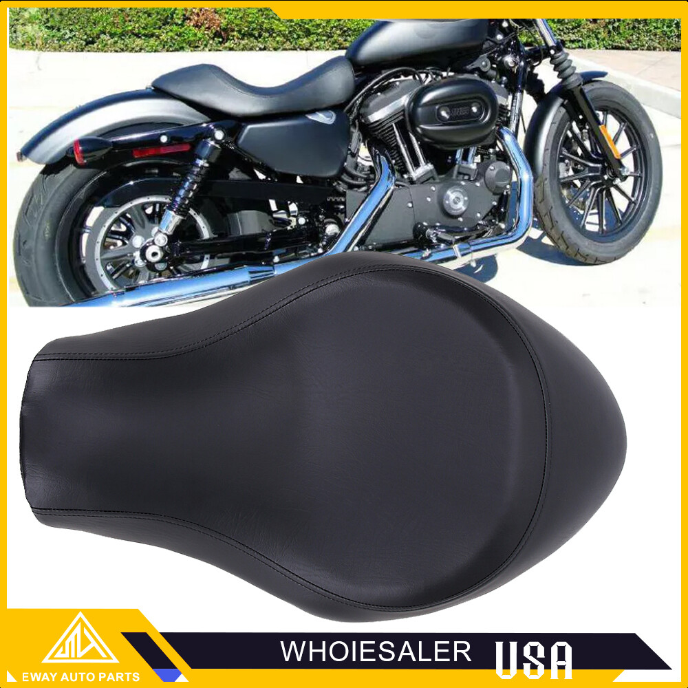 Black Front Motorcycle Solo Seat For Harley Sportster 48 72 XL 1200 883