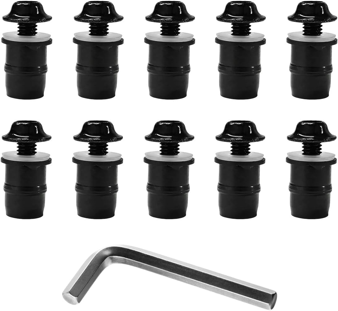 10 PCS Aluminum Alloy Windshield Mounting Bolt Screws Kit Motorcycle Fairings