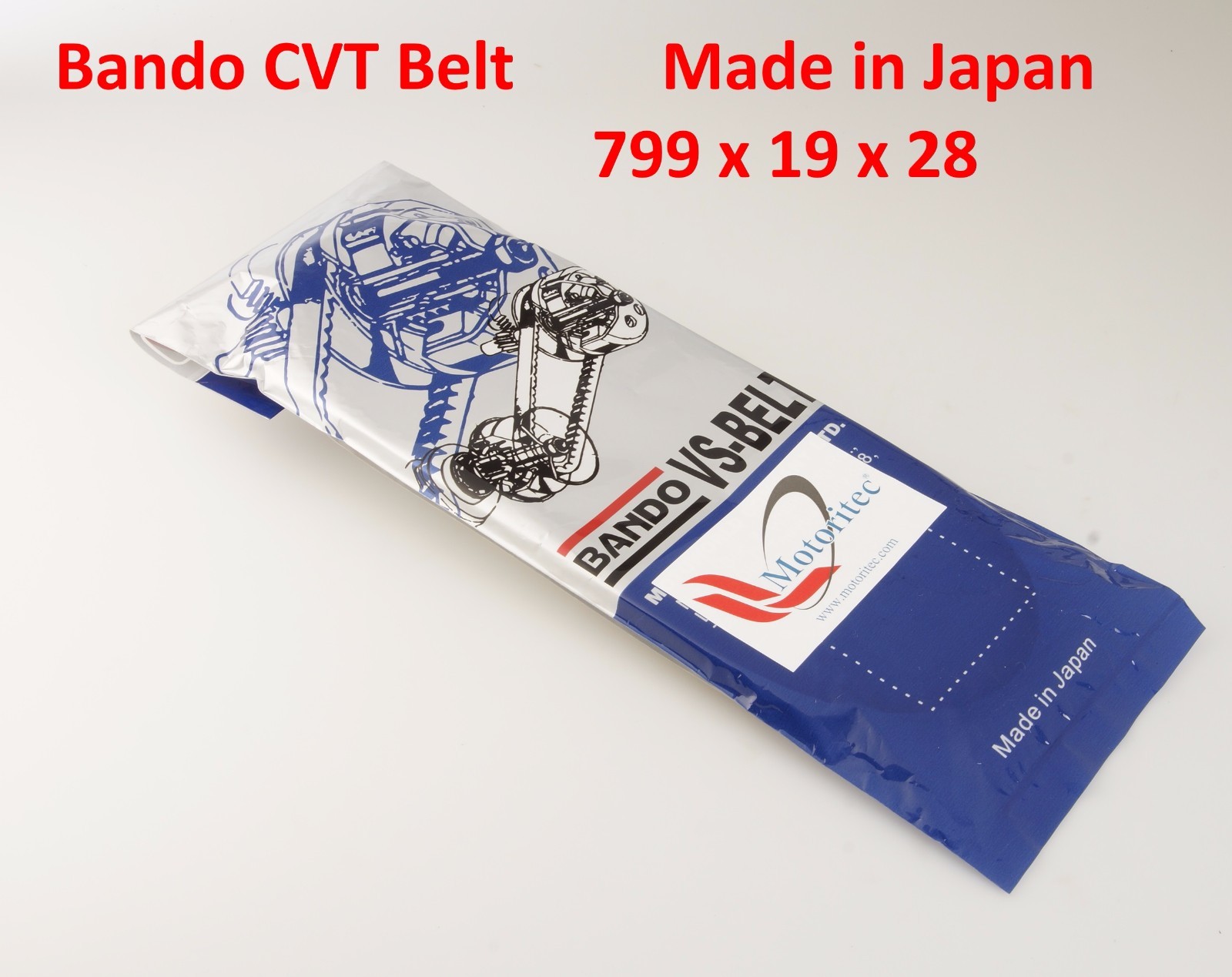 for Honda Elite 150 CH150 & CH125 799x19x28, CVT Belt Bando US