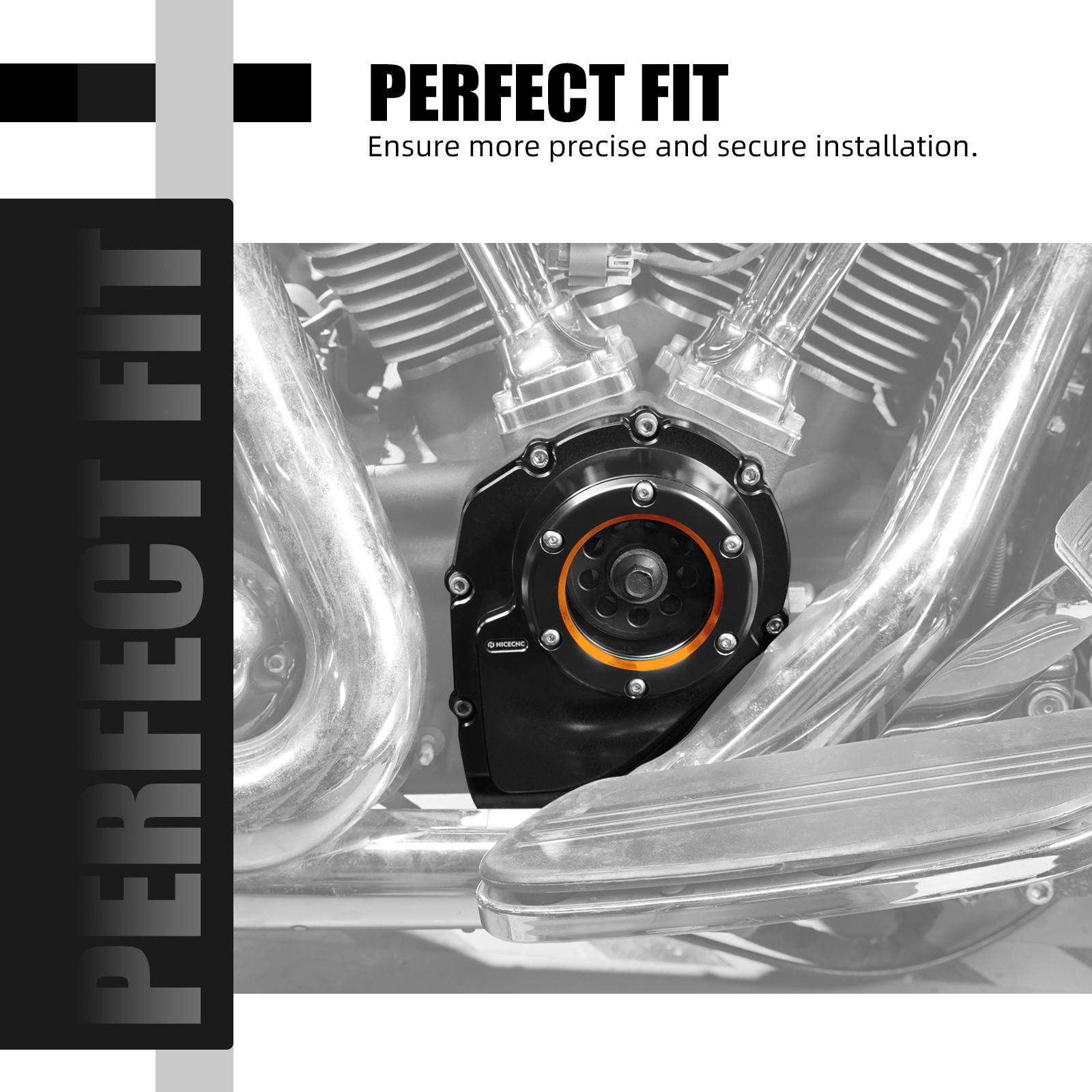 Transparent M8 Camshaft Cover For Harley Road Glide Ultra FLTRU Special FLTRXS