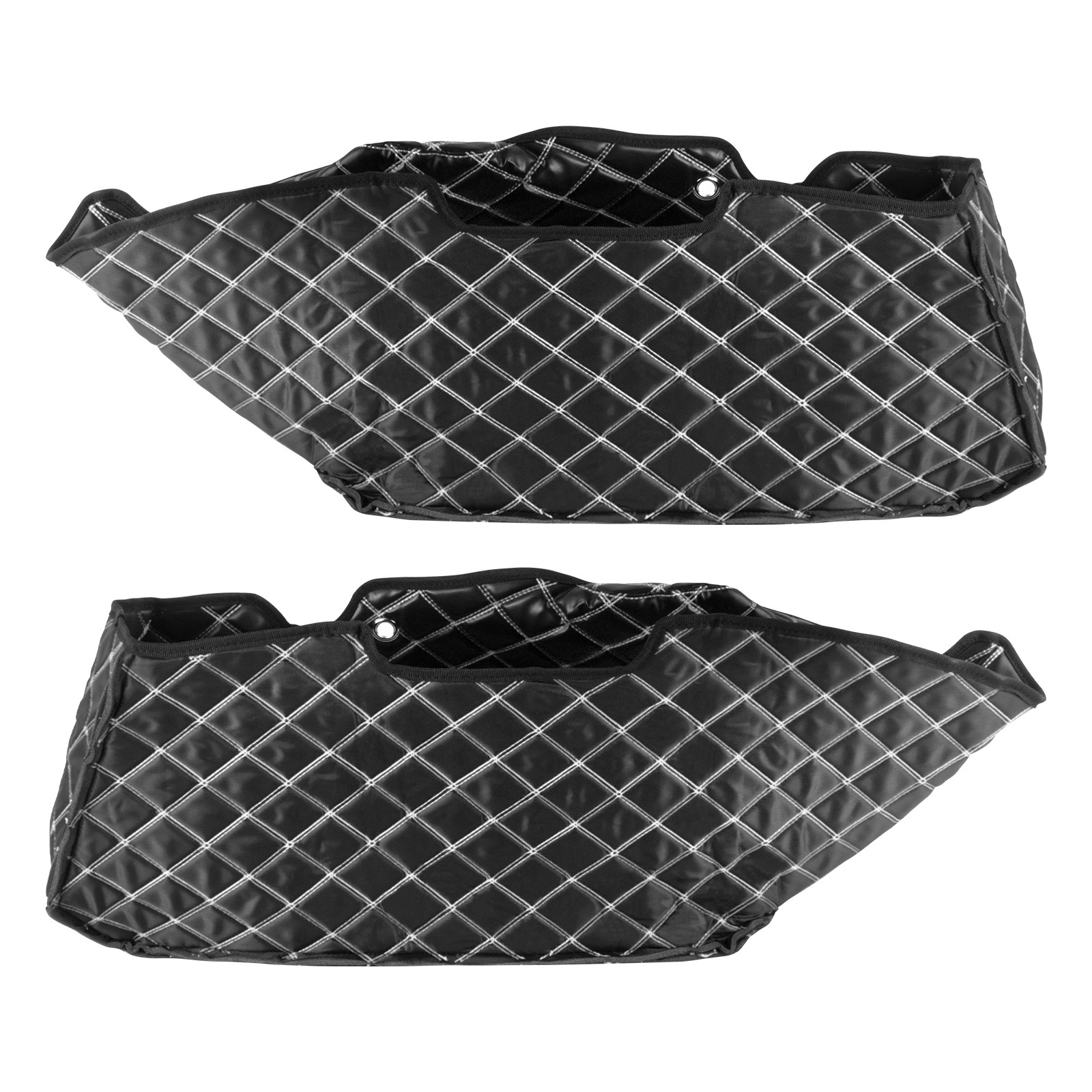 Liner Bag Inserts White Stitching Saddlebag Black Fits For Harley Touring 24-25