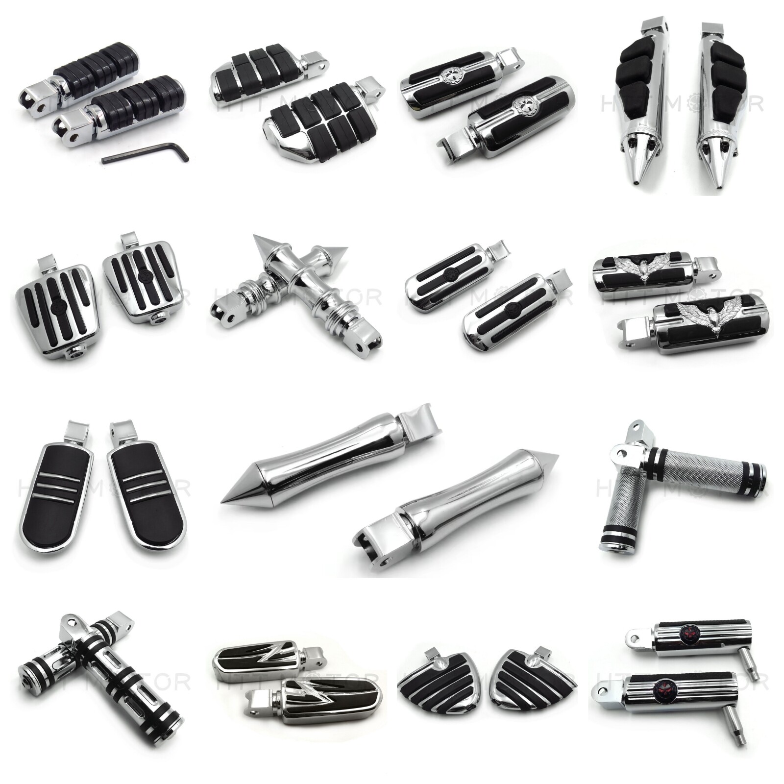 Motorcycle Foot Pegs for Honda VTX 1800 C F/Shadow 1100 Sabre/Aero 750/Magna 750