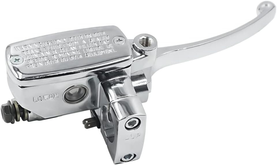 Fit Harley 1″(25mm) Motorcycle Chrome Hydraulic Brake Master Cylinder Levers
