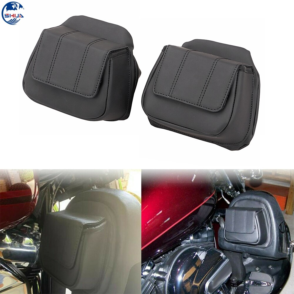 Fairing Lower Door Pocket Bag For Harley Touring Ultra Limited 2014-2020 Black