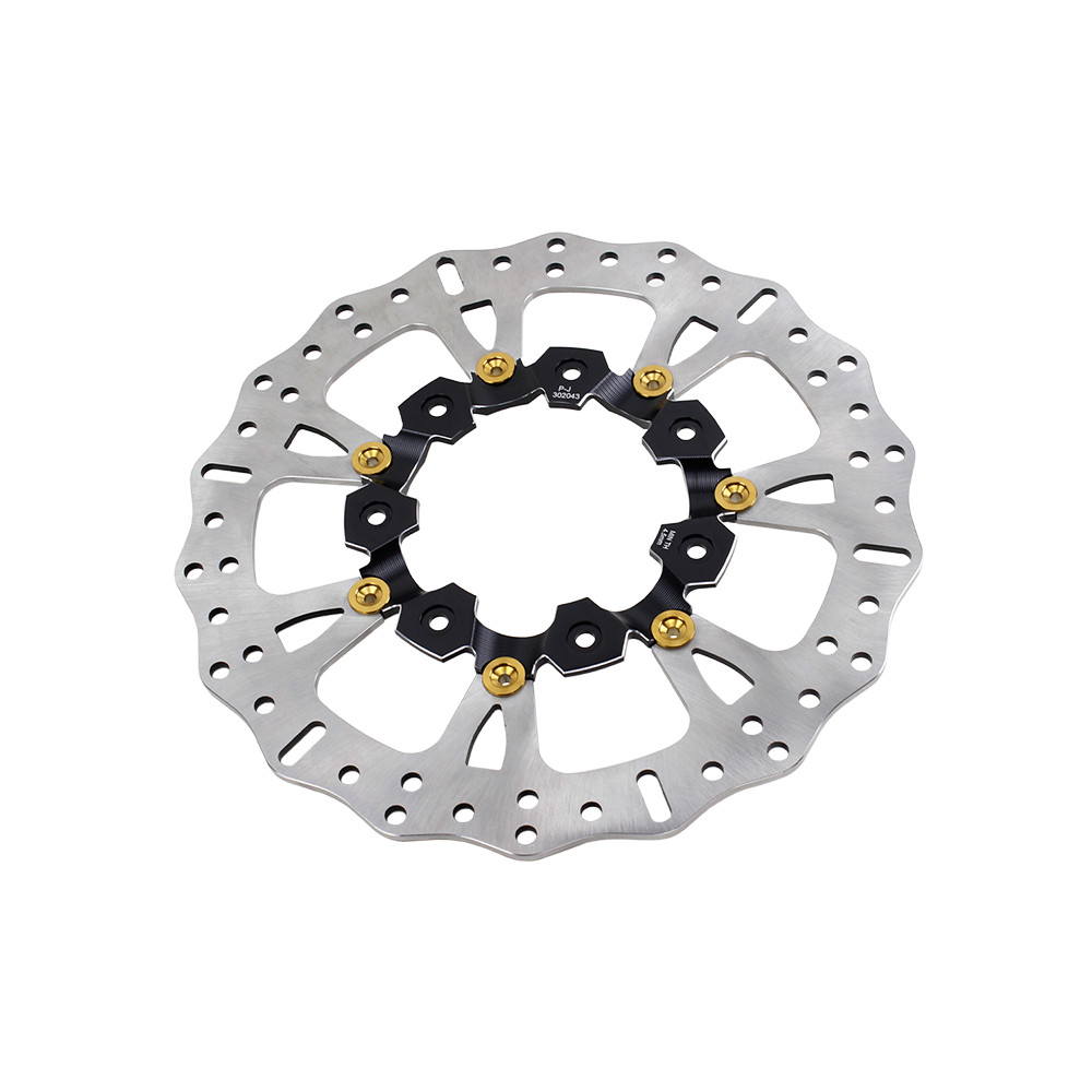 Black 14″ Front Floating Brake Rotor for Harley 20-23 Touring Road King FLHTK