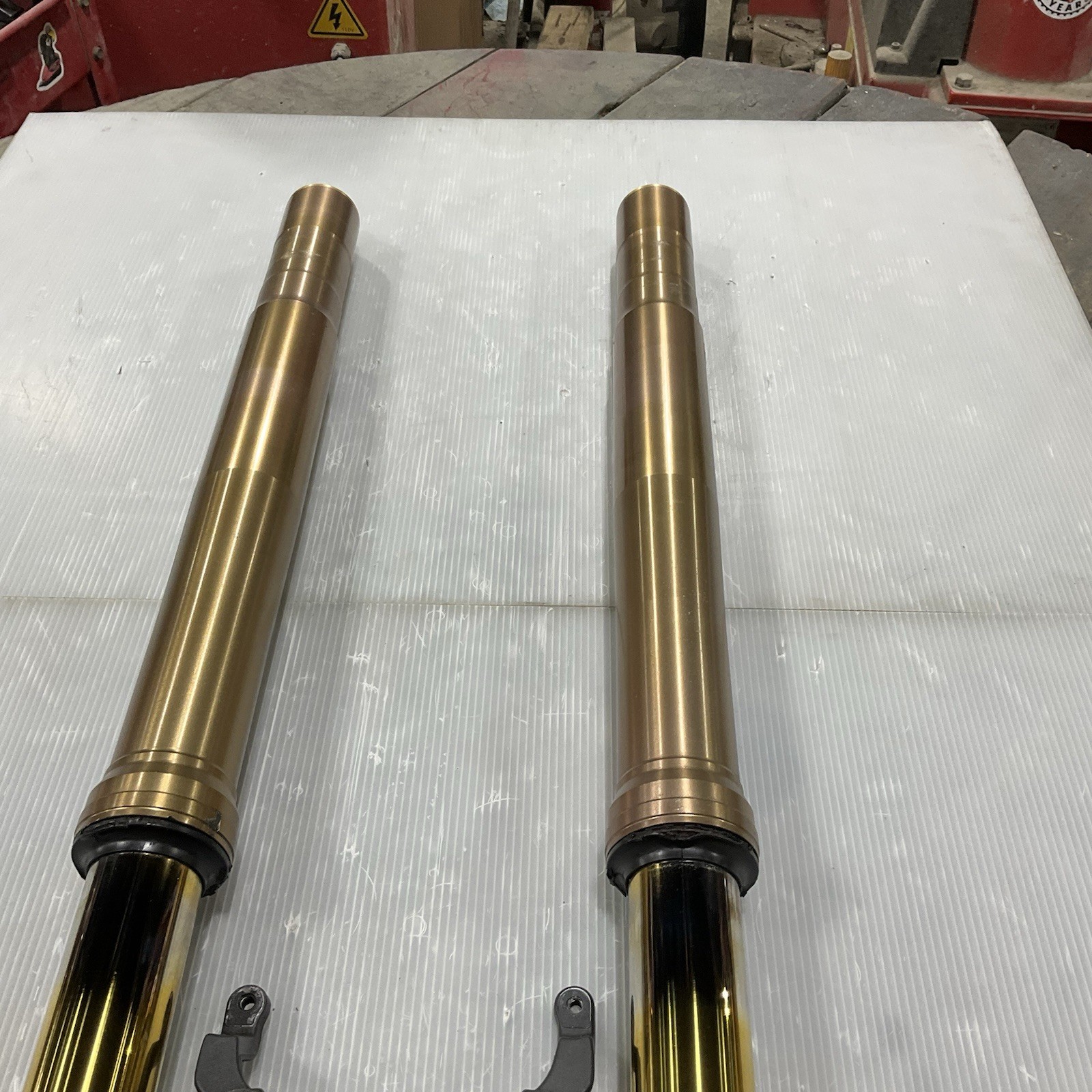 2001-2002 Suzuki Gsxr1000 Forks Front End Suspension Fork Set *STRAIGHT*
