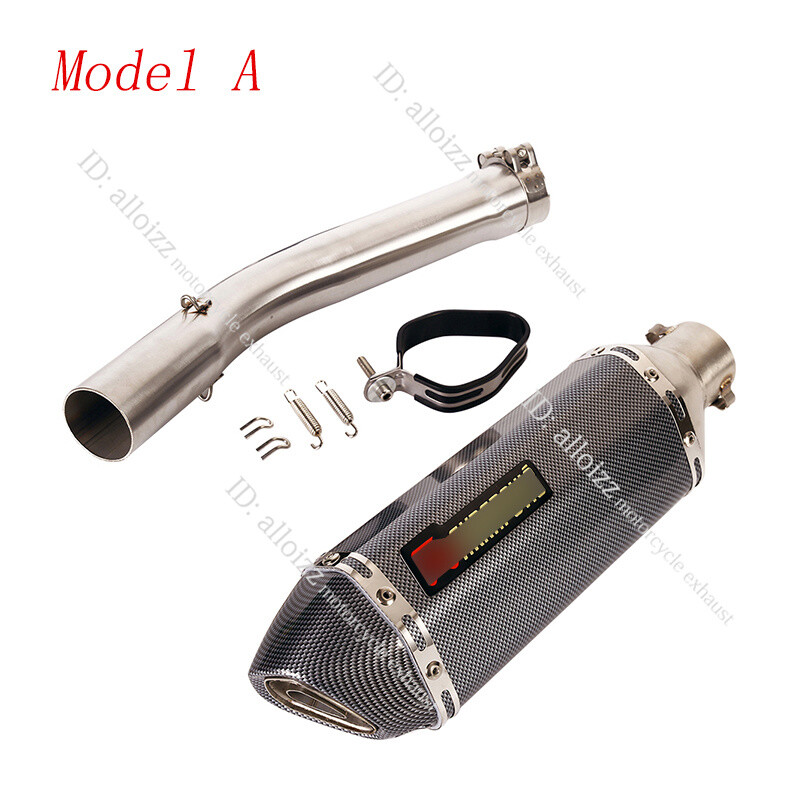 For Yamaha YZF R6 1998-05 Exhaust Mid Pipe With DB Killer Slip On Muffler 370mm