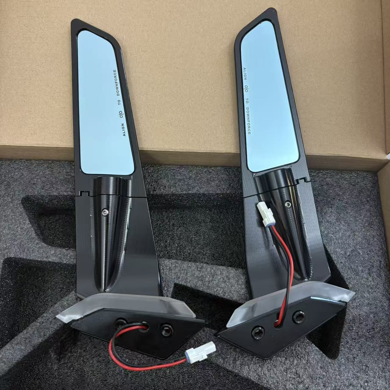 Stealth Mirrors w/ LED Turn Signal For Ducati Panigale V2 Panigale V4 2020-2024