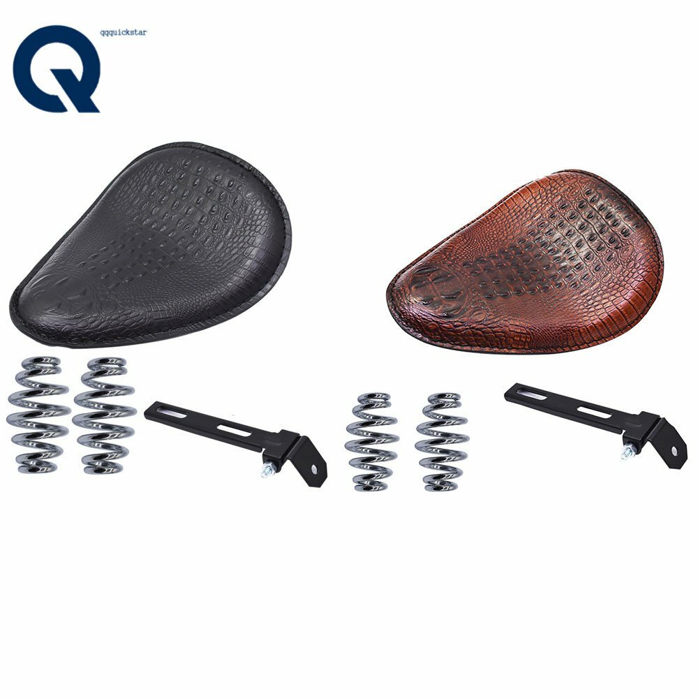 Motorcycle Soft Leather Seat Spring Solo Bracket For Honda Bobber Chopper