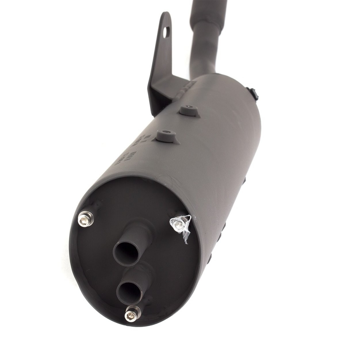 Exhaust System 125cc Motorcycle Black Bolt-on Easy to Replace Coated Silencer