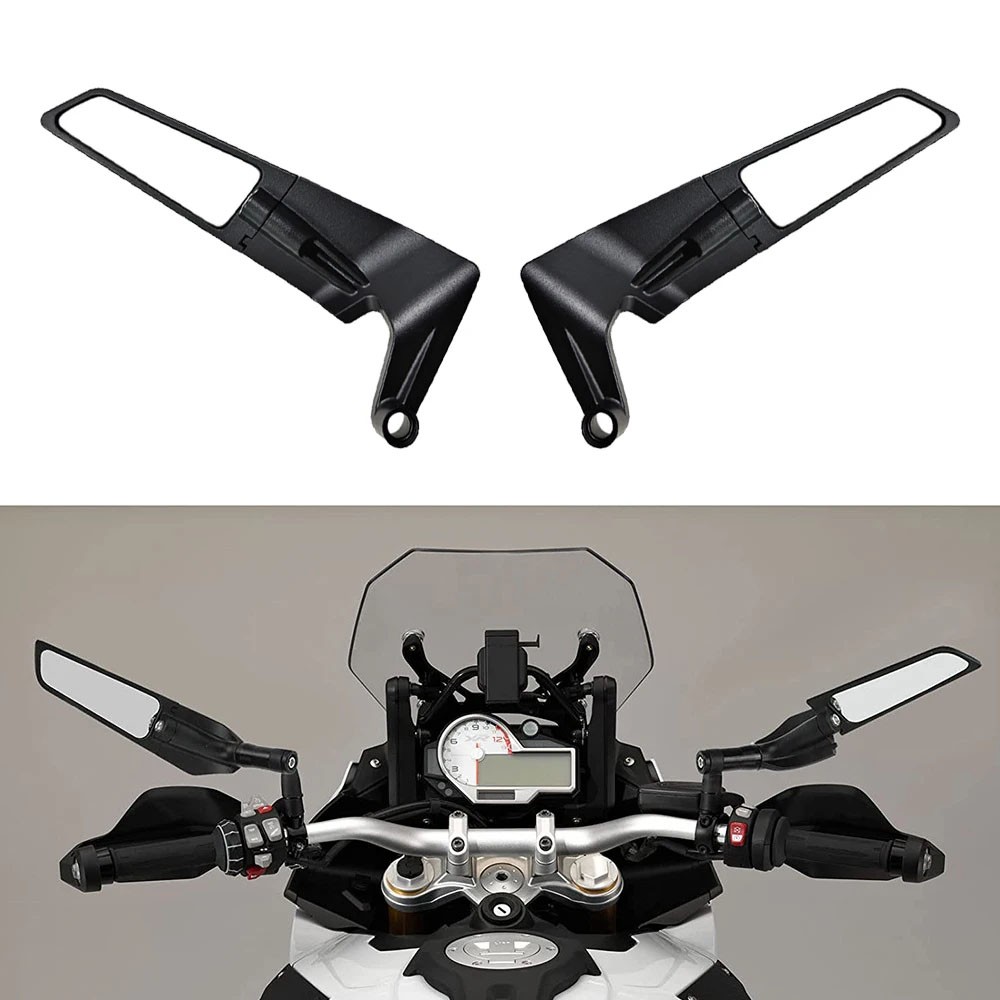 1Set NEW Adjustable Rotating Rearview Mirror For HONDA GROM MSX125 MSX Black