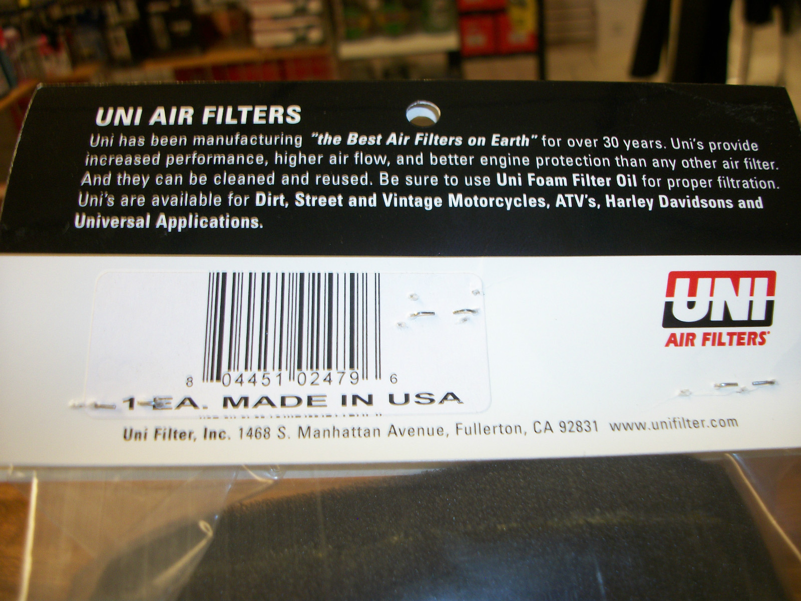 Suzuki GT750 Le Mans Air Filter UNI NU-2479 GT 750 1974 1975 1976 1977