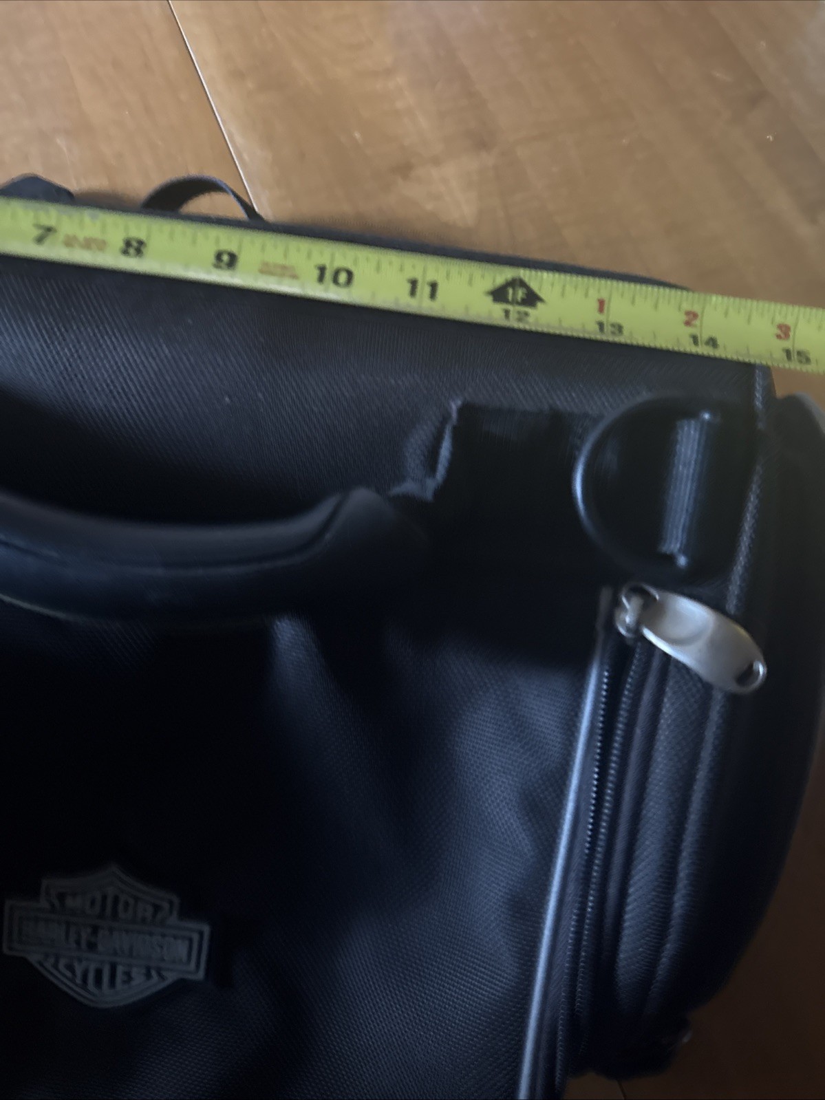Harley-Davidson Premium Touring Luggage Black Ballistic Nylon Day Bag.