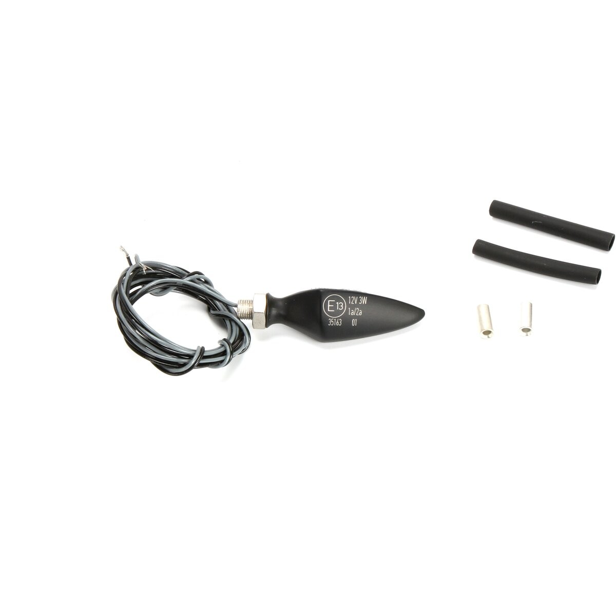 Kuryakyn Satin Black Rhombus S Extreme Front Left/Rear Right Turn Signal – 2850