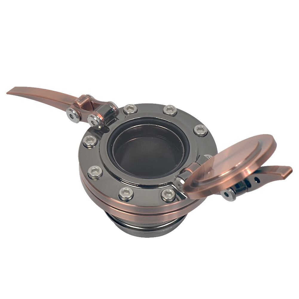 Gold Fuel Tank Cover Gas Oil Cap For Harley Touring Sportster Dyna 1996-UP