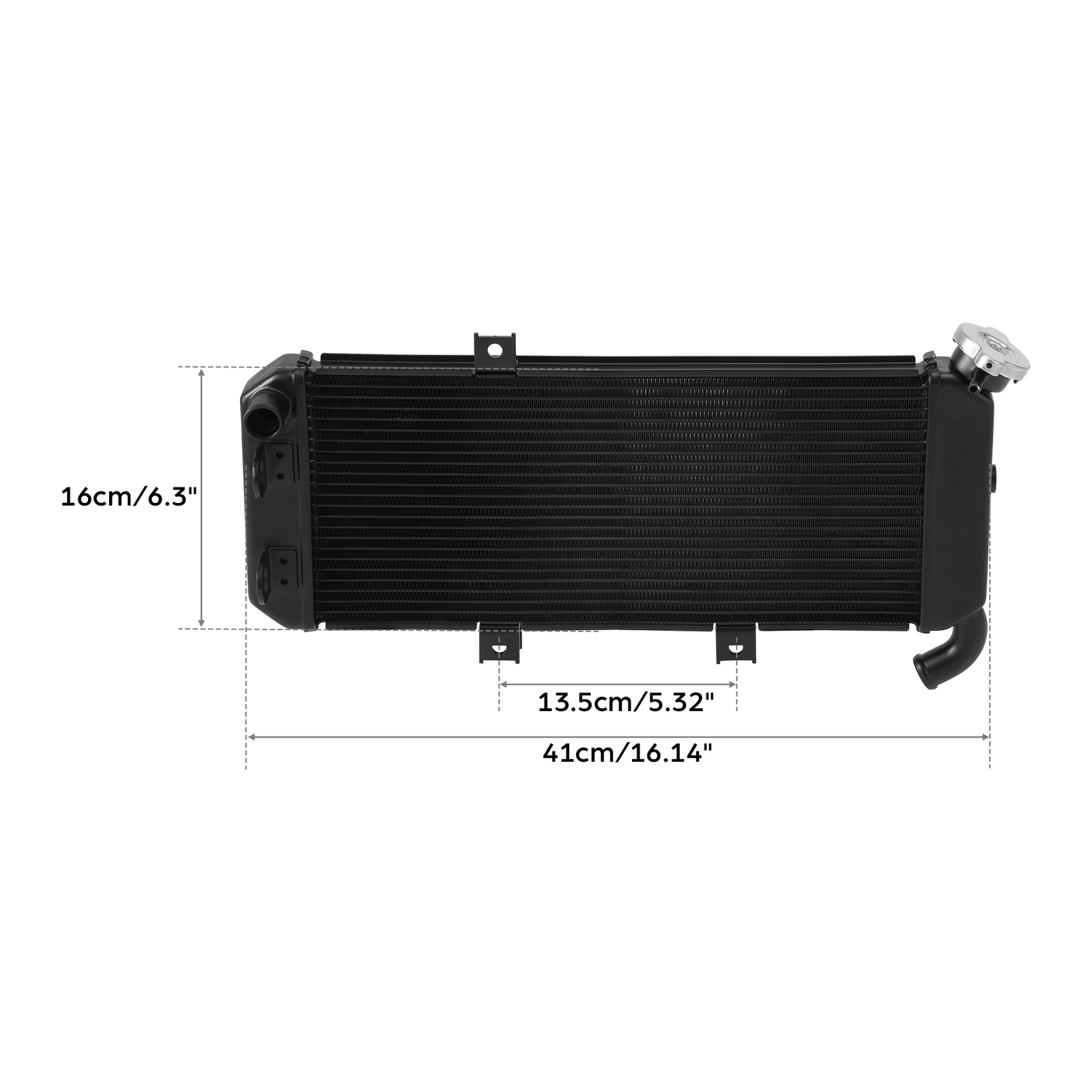 Radiator Cooler Cooling Fit For Kawasaki Versys 650 2007-2014 2008 2009 Aluminum