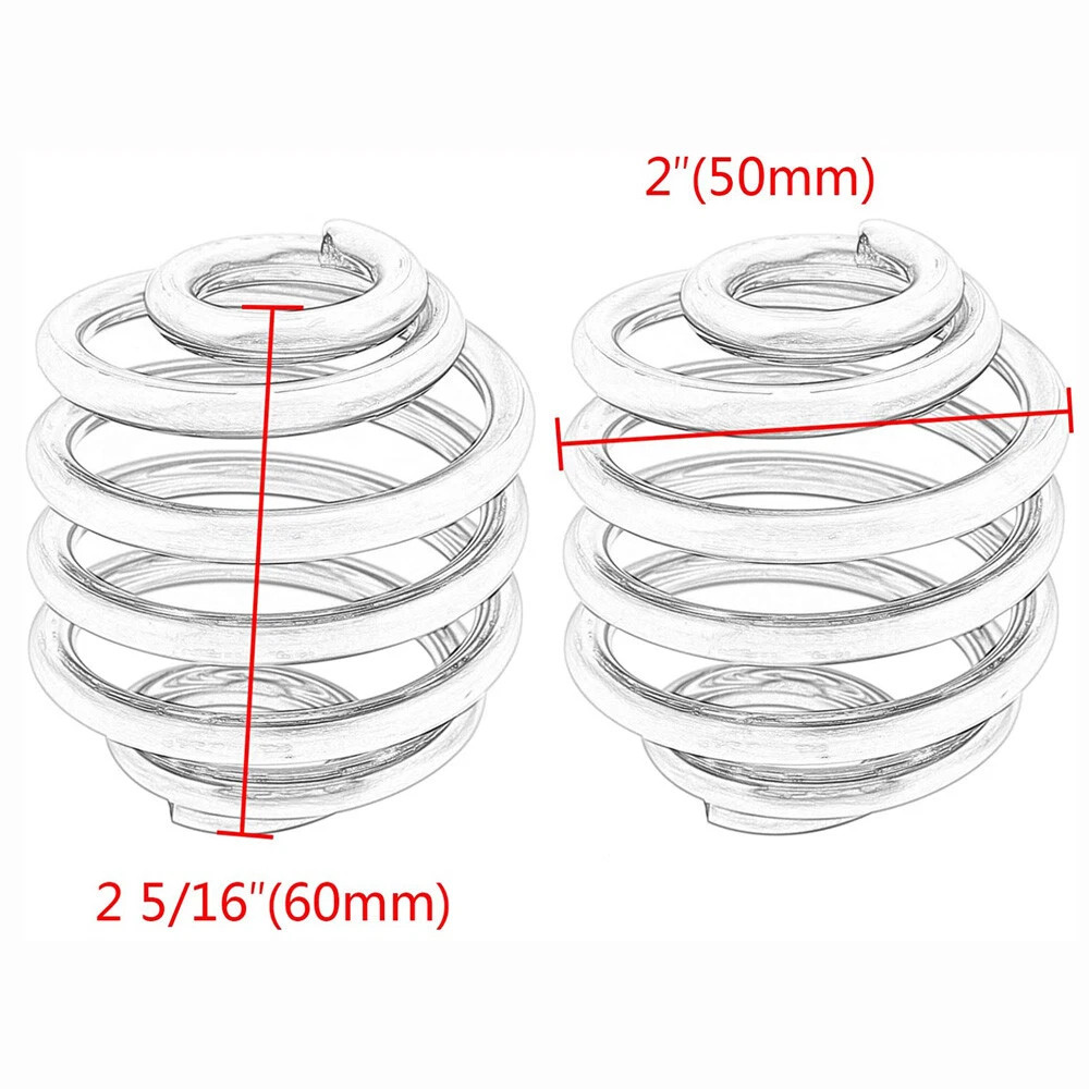 2″Barrel Coiled Solo Seat Springs For Harley Chopper Bobber Motorcycle Solo Seat