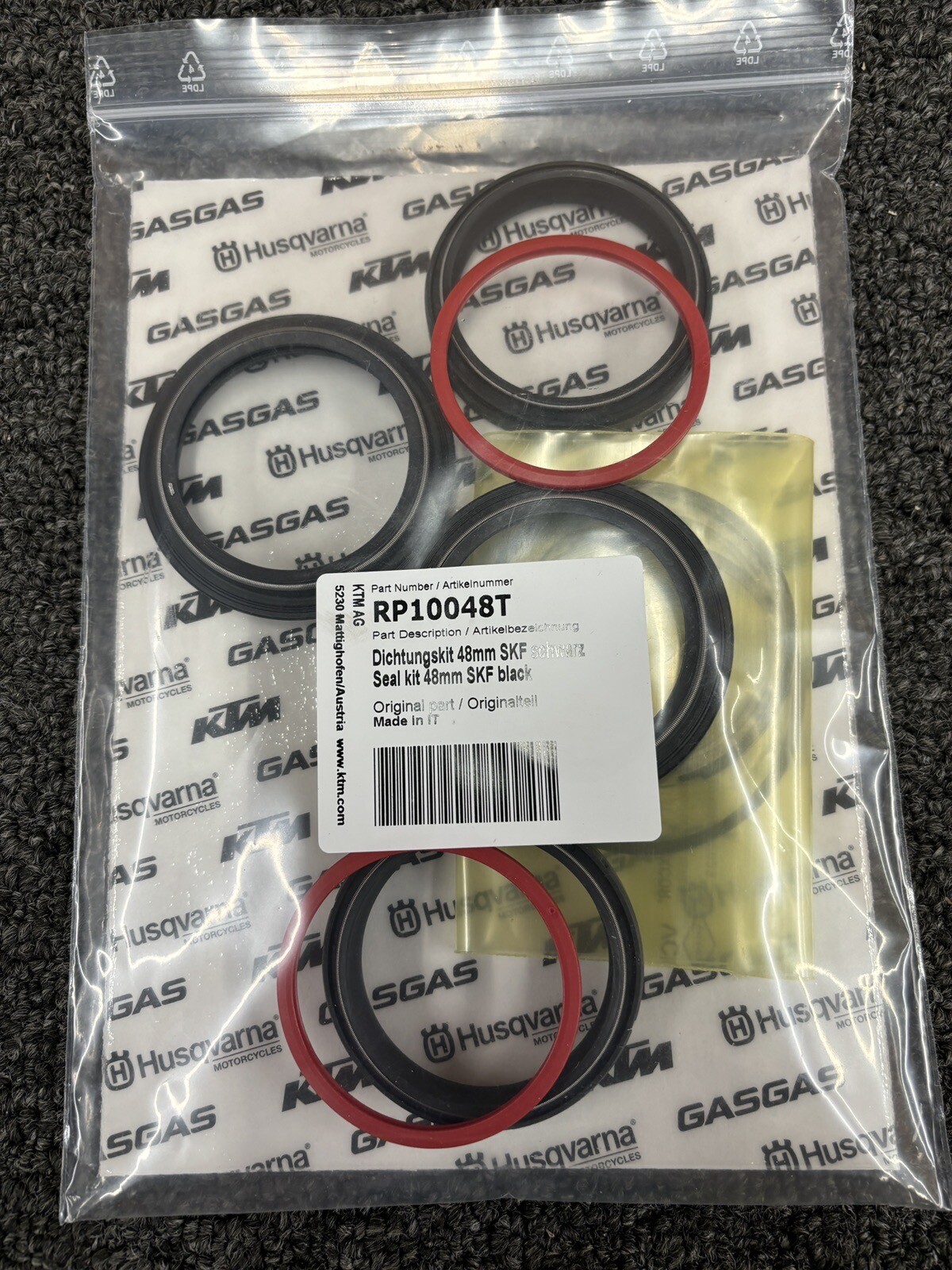 KTM HUSQVARNA GAS GAS FORK SEAL KIT 48MM SKF 125 150 250 300 350 450 RP10048T