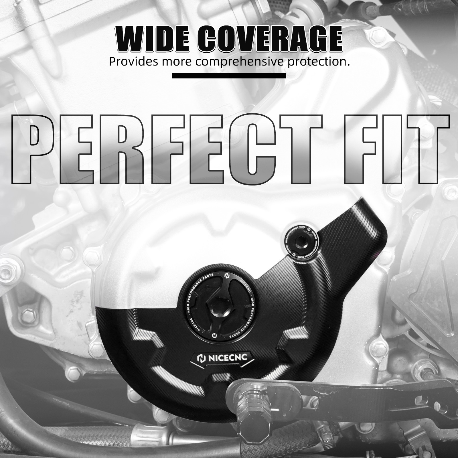 Crankcase Cover Guard + Timing Plug Kit For Yamaha Raptor 700 700R SE 2014-2026