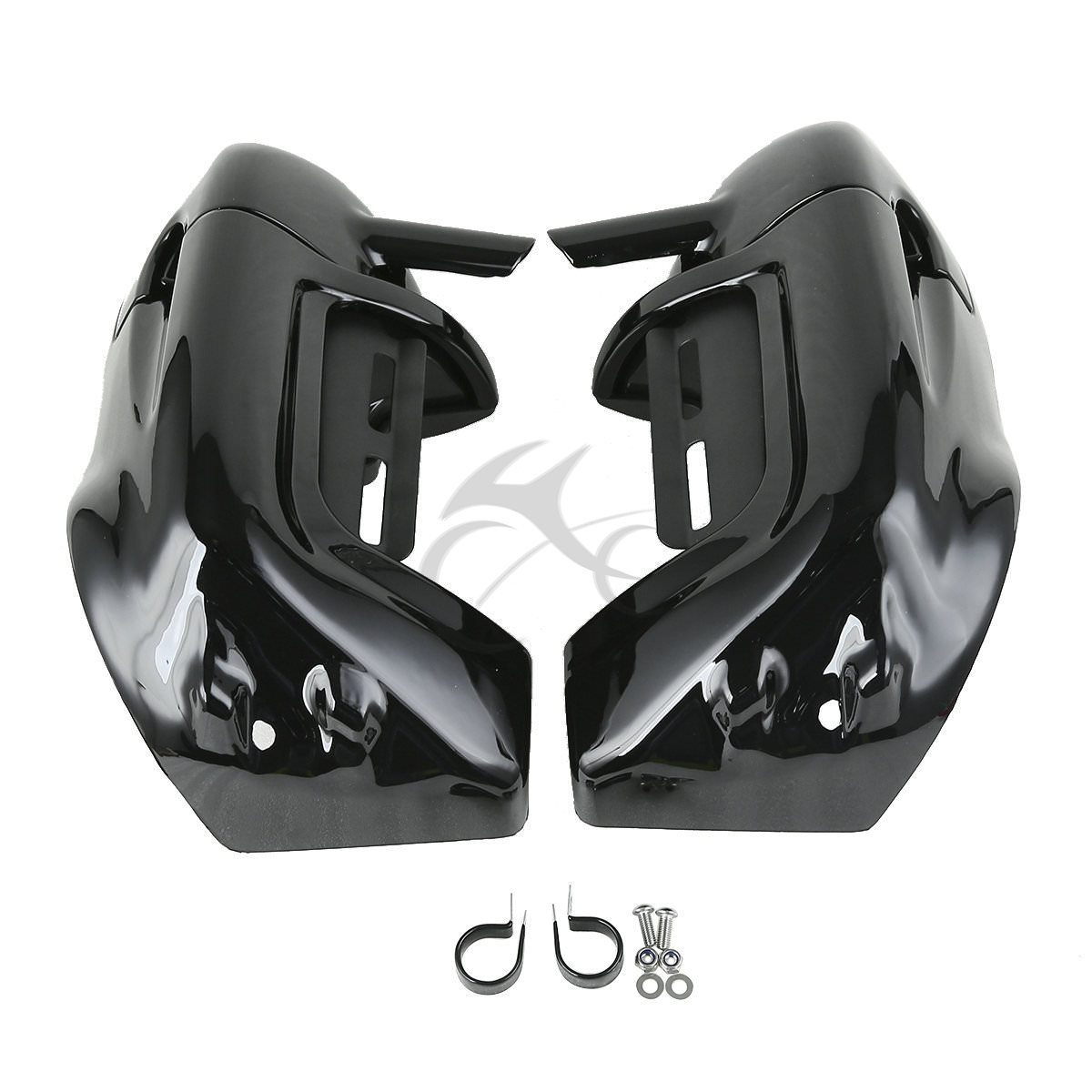 Black Lower Vented Leg Fairing Fit For Harley Touring Road King Electra Glide US