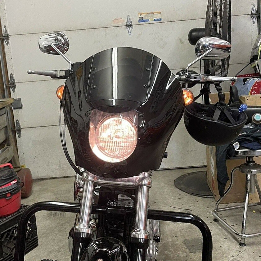 Quarter Fairing Windshield Fit For Harley Dyna Low Rider FXDL Street Bob 95-05