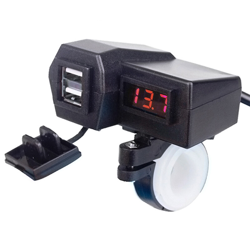 USB Charger LED Voltmeter for Kawasaki Concours 1000 Eliminator 125 Ninja 1000