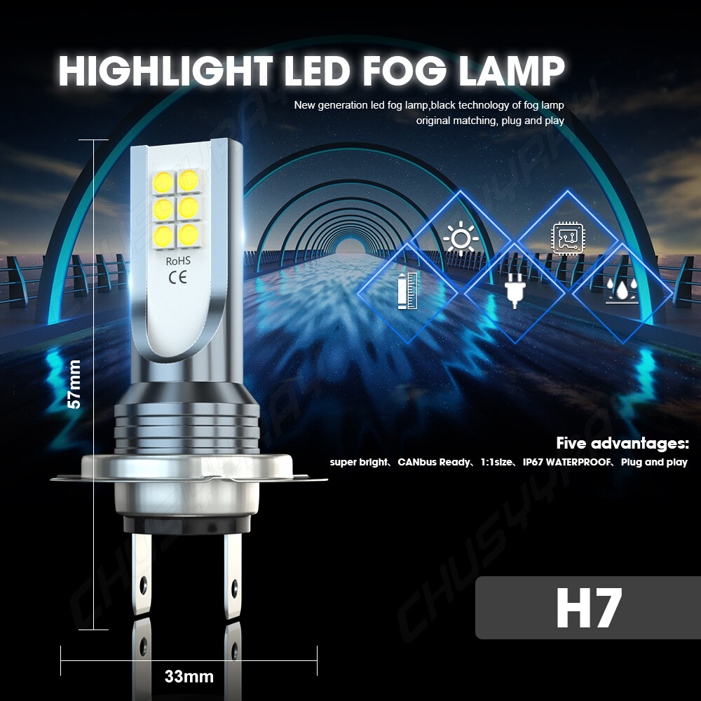 4pcs H7 H9 Combo LED Headlight Bulbs Kit 6000K White For Suzuki High Low Beam